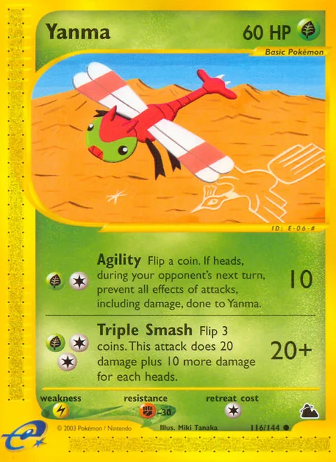 Yanma, a Pokémon card
