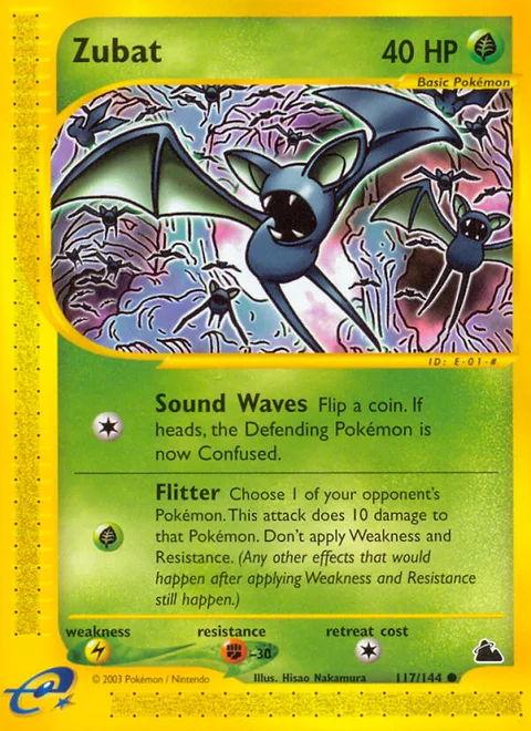 Zubat, a Pokémon card