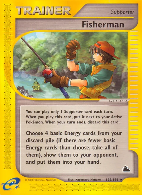 Fisherman, a Pokémon card