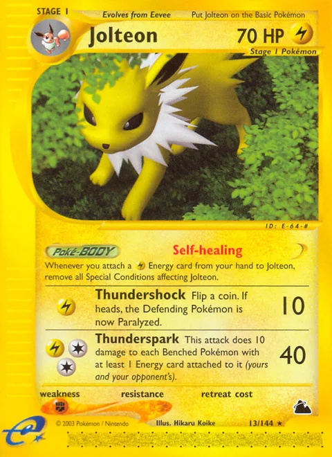 Jolteon, a Pokémon card