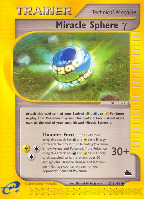 Miracle Sphere γ, a Pokémon card