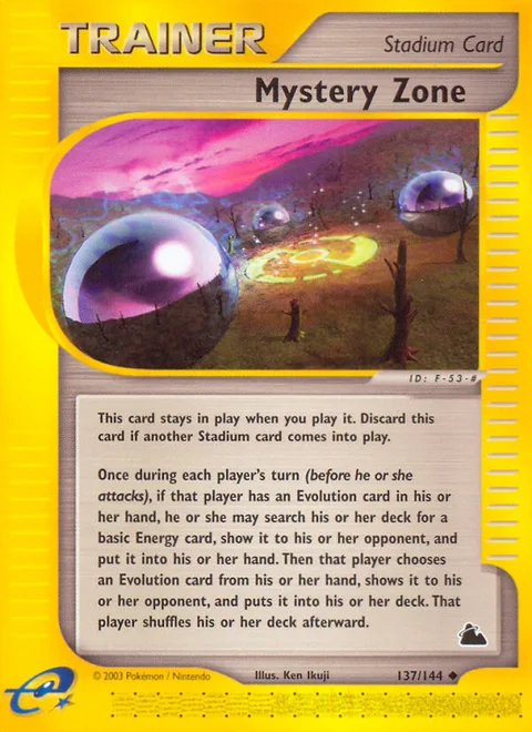 Mystery Zone, a Pokémon card