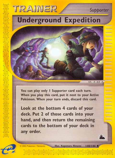 Underground Expedition, a Pokémon card