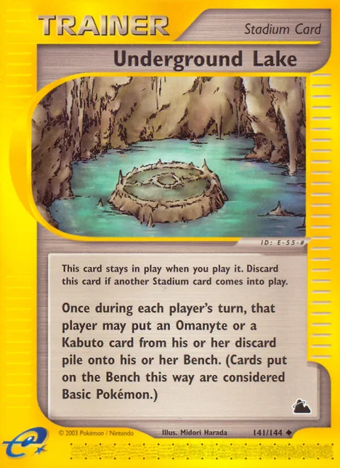 Underground Lake, a Pokémon card