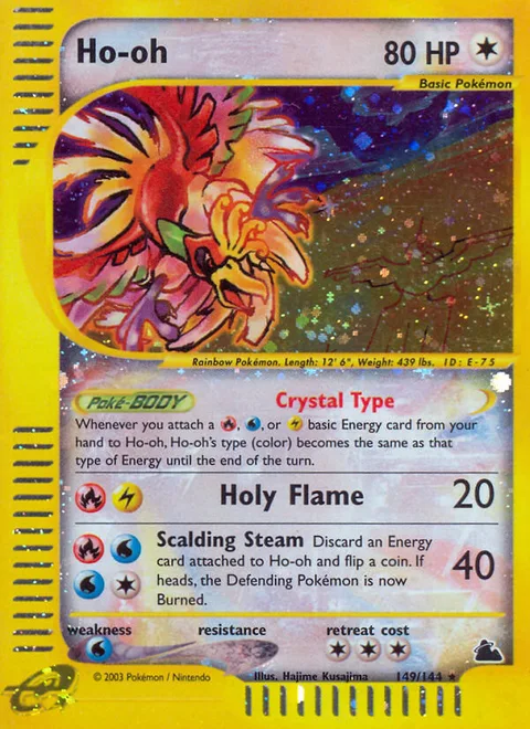 Ho-oh, a Pokémon card