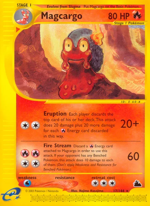 Magcargo, a Pokémon card