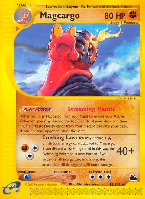 Magcargo, a Pokémon card
