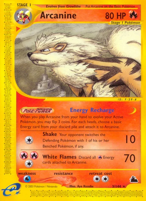 Arcanine, a Pokémon card