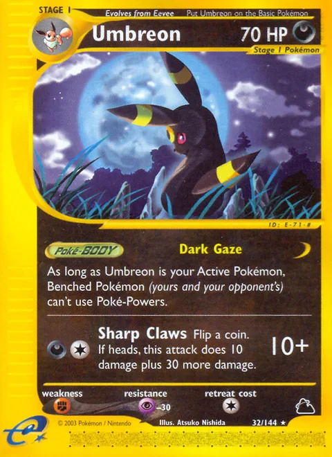 Umbreon, a Pokémon card