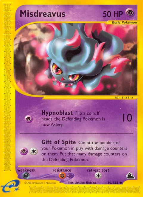 Misdreavus, a Pokémon card