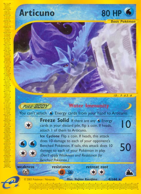 Articuno, a Pokémon card