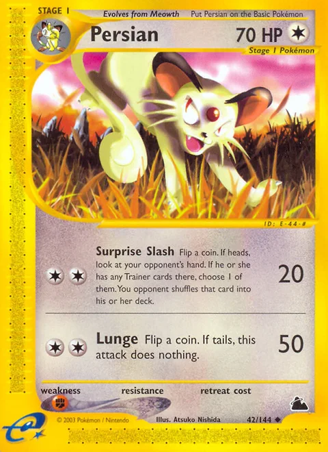 Persian, a Pokémon card