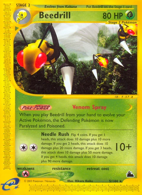 Beedrill, a Pokémon card