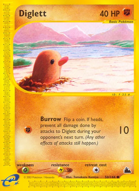 Diglett, a Pokémon card