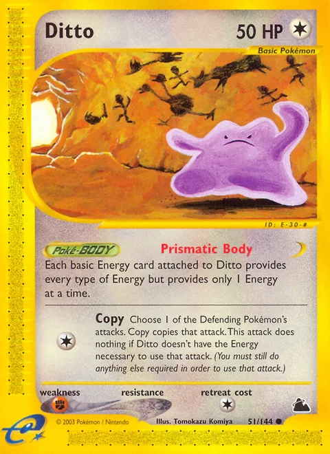 Ditto, a Pokémon card