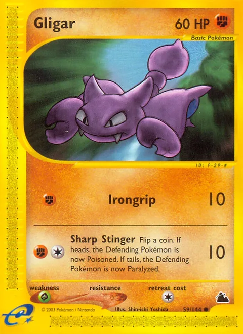 Gligar, a Pokémon card