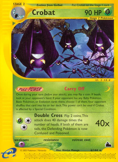 Crobat, a Pokémon card