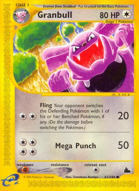 Granbull, a Pokémon card