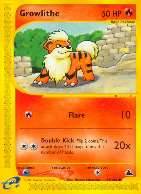 Growlithe, a Pokémon card