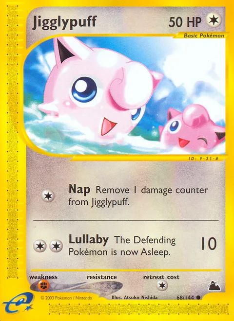 Jigglypuff, a Pokémon card