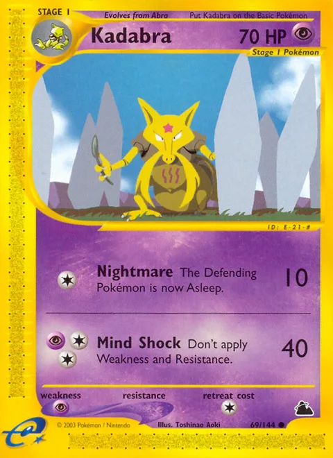 Kadabra, a Pokémon card