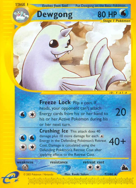 Dewgong, a Pokémon card