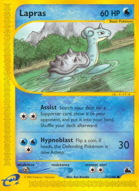 Lapras, a Pokémon card