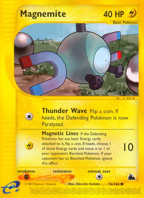 Magnemite, a Pokémon card