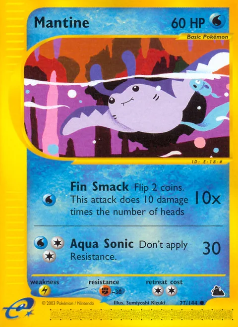 Mantine, a Pokémon card