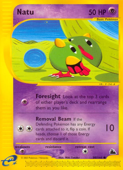 Natu, a Pokémon card