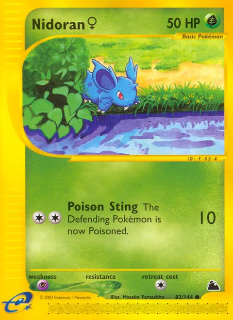 Nidoran ♀, a Pokémon card