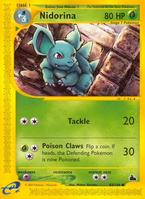 Nidorina, a Pokémon card