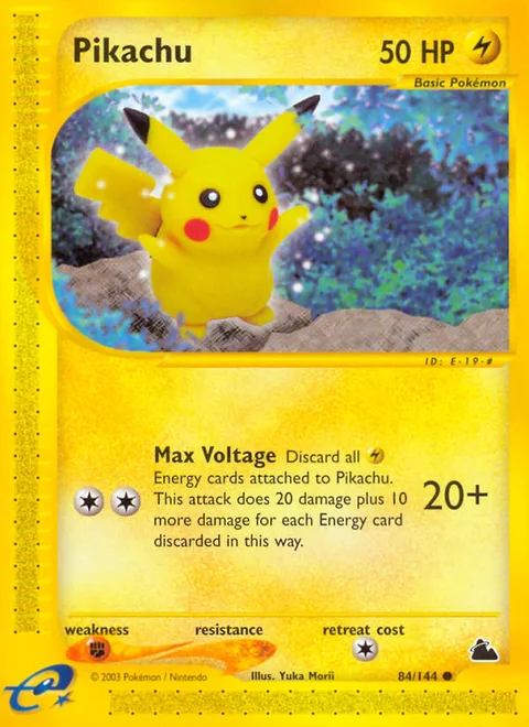 Pikachu, a Pokémon card