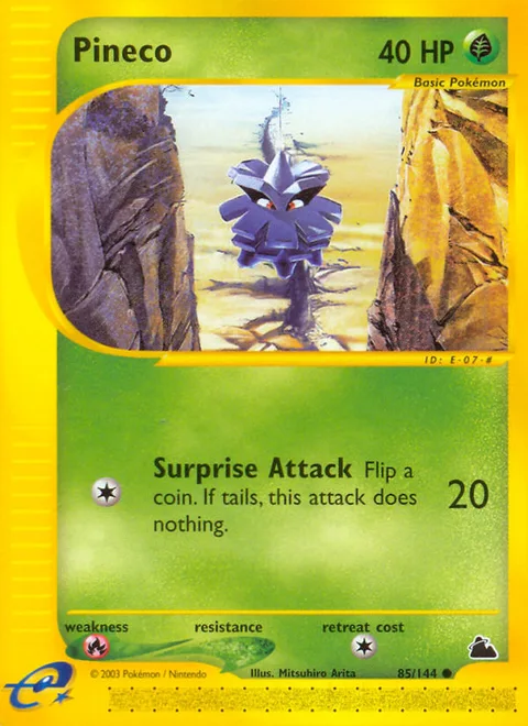 Pineco, a Pokémon card