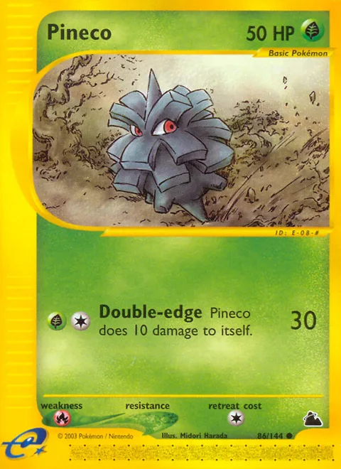 Pineco, a Pokémon card