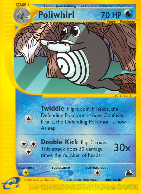 Poliwhirl, a Pokémon card