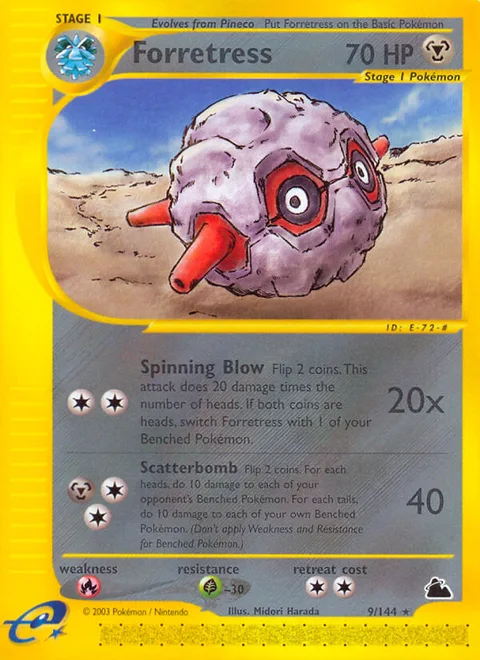 Forretress, a Pokémon card