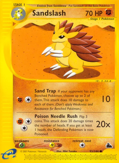 Sandslash, a Pokémon card