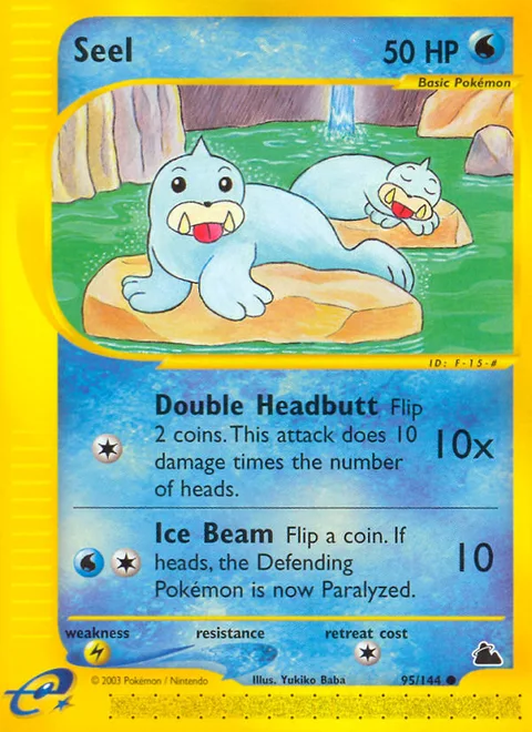 Seel, a Pokémon card