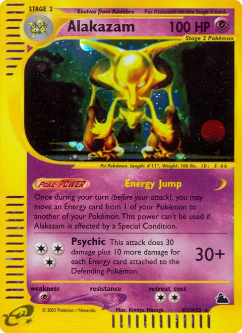 Alakazam, a Pokémon card