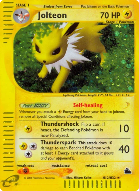 Jolteon, a Pokémon card
