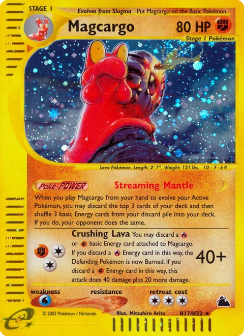 Magcargo, a Pokémon card