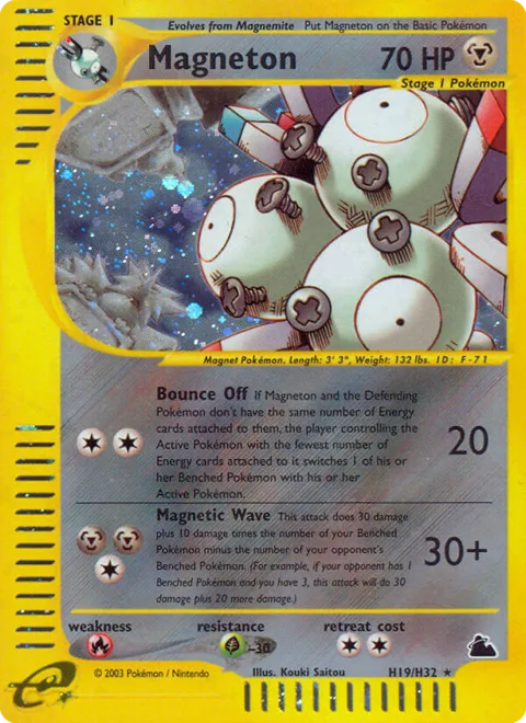 Magneton, a Pokémon card