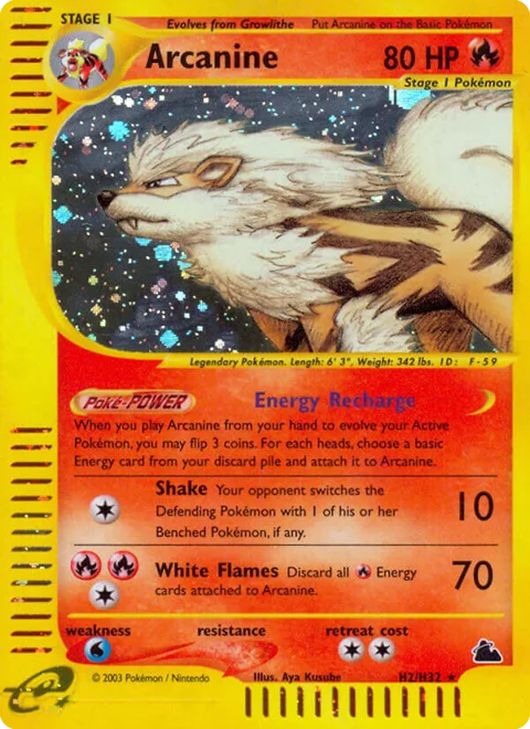 Arcanine, a Pokémon card