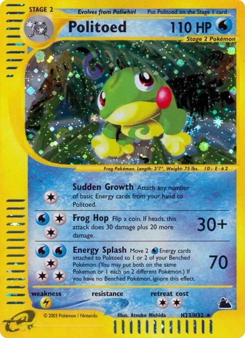Politoed, a Pokémon card