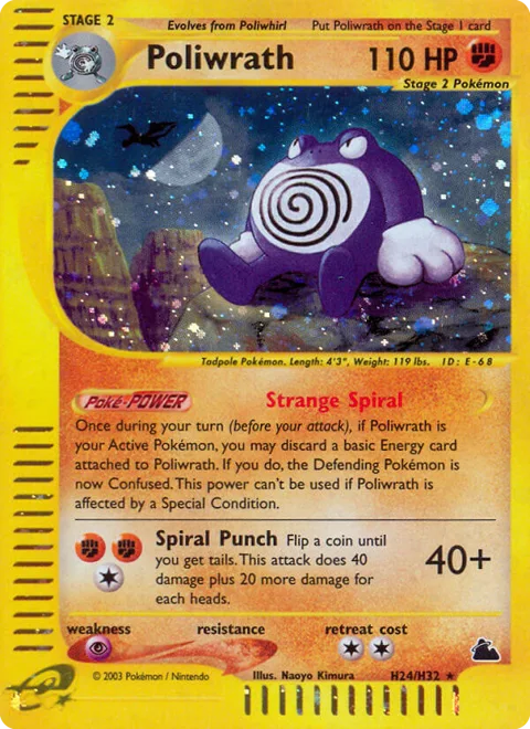 Poliwrath, a Pokémon card