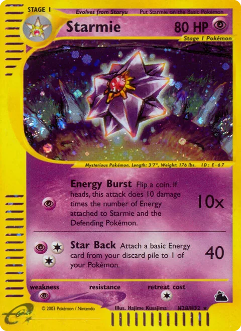 Starmie, a Pokémon card