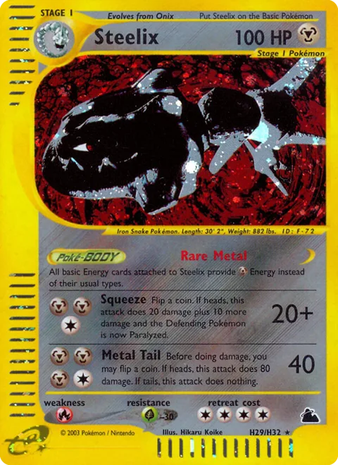 Steelix, a Pokémon card