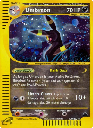 Umbreon, a Pokémon card