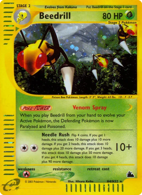 Beedrill, a Pokémon card